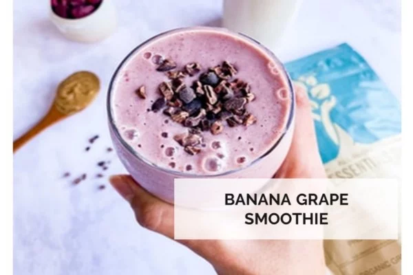 Banana Grape Smoothie Delicious meal plan from Yvonne