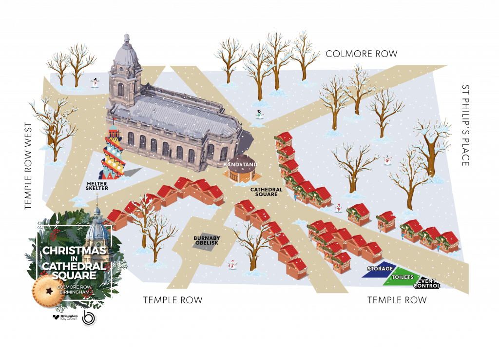 Christmas in Cathedral Square map Christmas in Cathedral Square