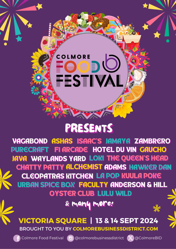 COLMORE FOOD FESTIVAL POSTER FV1 Colmore Food Festival 2024