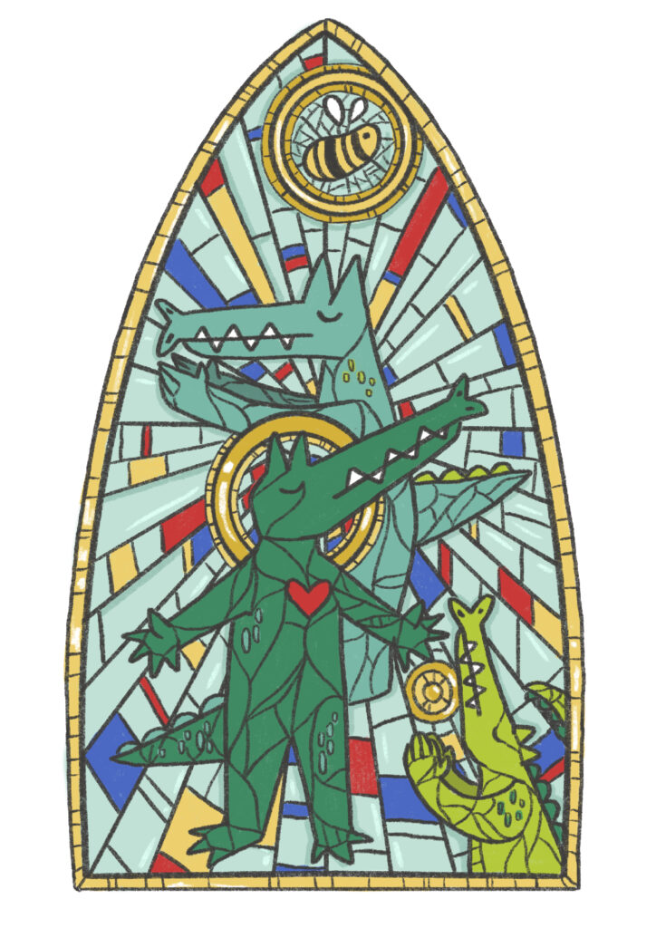 Raybone Misha Stained Glass Gators Digital Peoples Choice Emerging Artists Shine in Birmingham's Open Art Competition