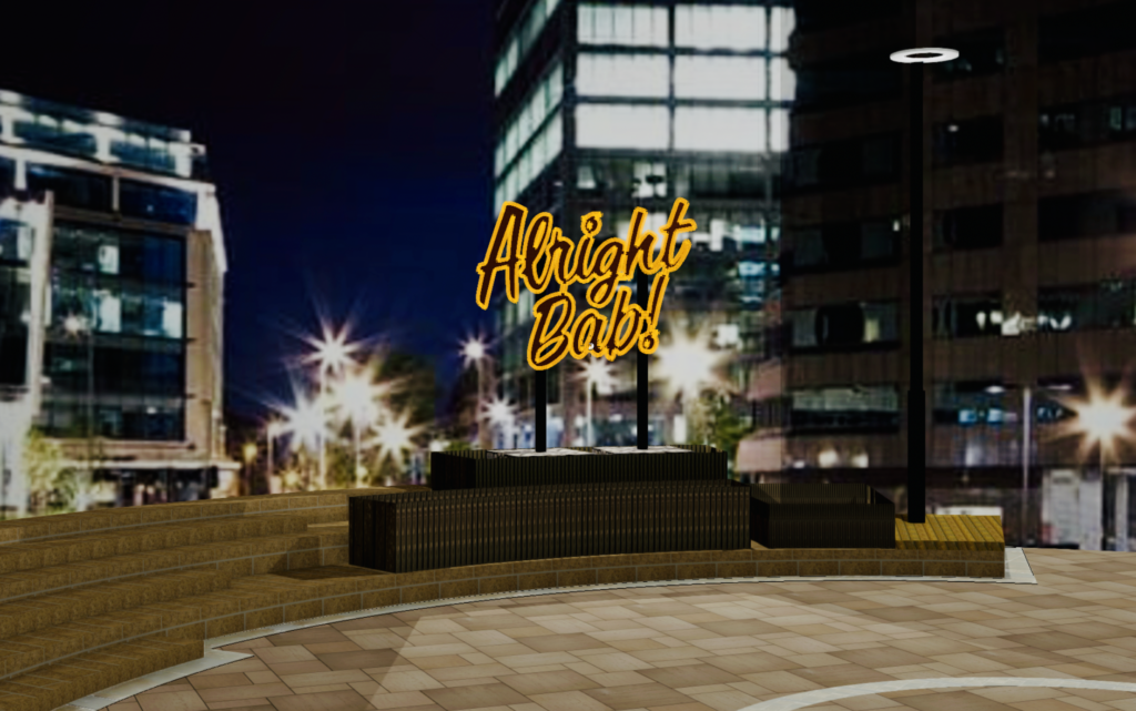 Legacy commission Alright Bab Colmore Square 1 Birmingham Light Festival will brighten February with 11 artworks and over 50 events