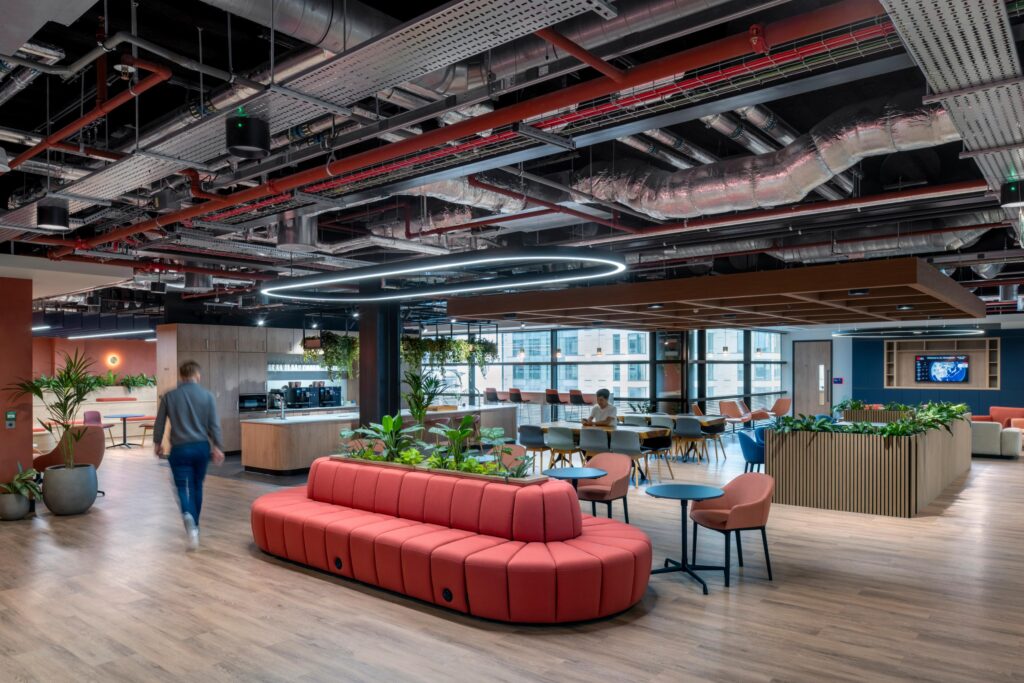 JLL's new office at One Centenary Way named one of region's best workplaces 1 1. JLL One Centenary Way View of welcome lounge from entrance JLL's new office at One Centenary Way named one of region's best workplaces