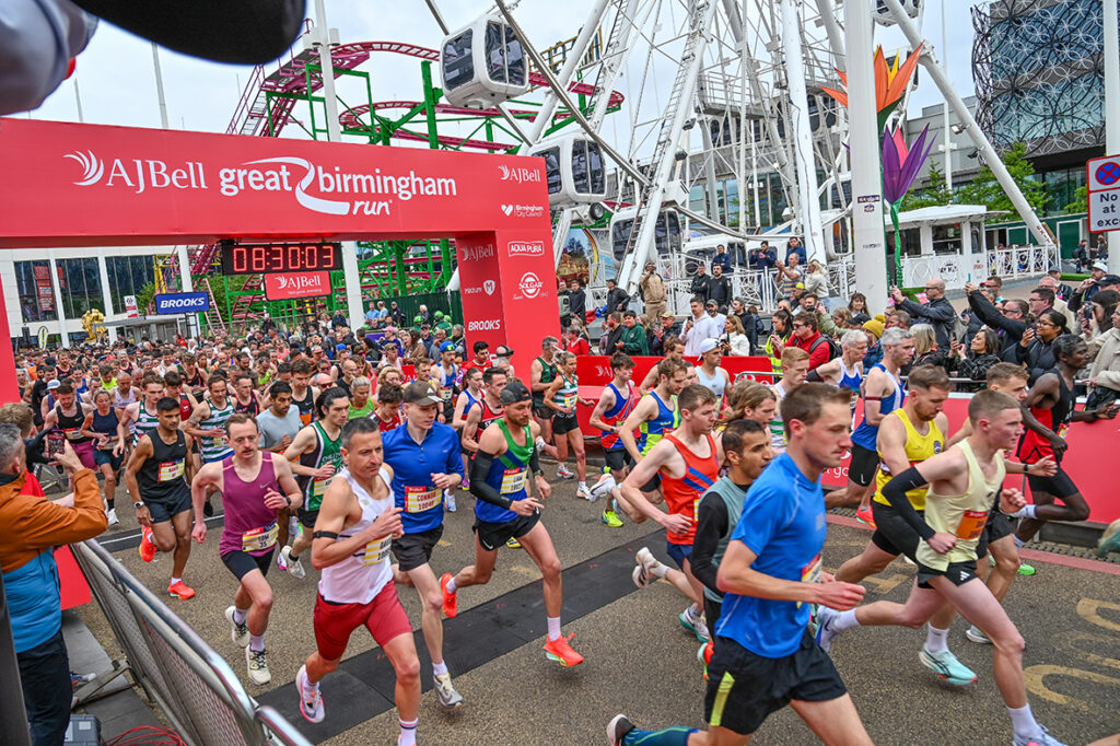 The AJ Bell Great Birmingham Run start line Biggest AJ Bell Great Birmingham Run gets Brum buzzing across Bank Holiday Weekend