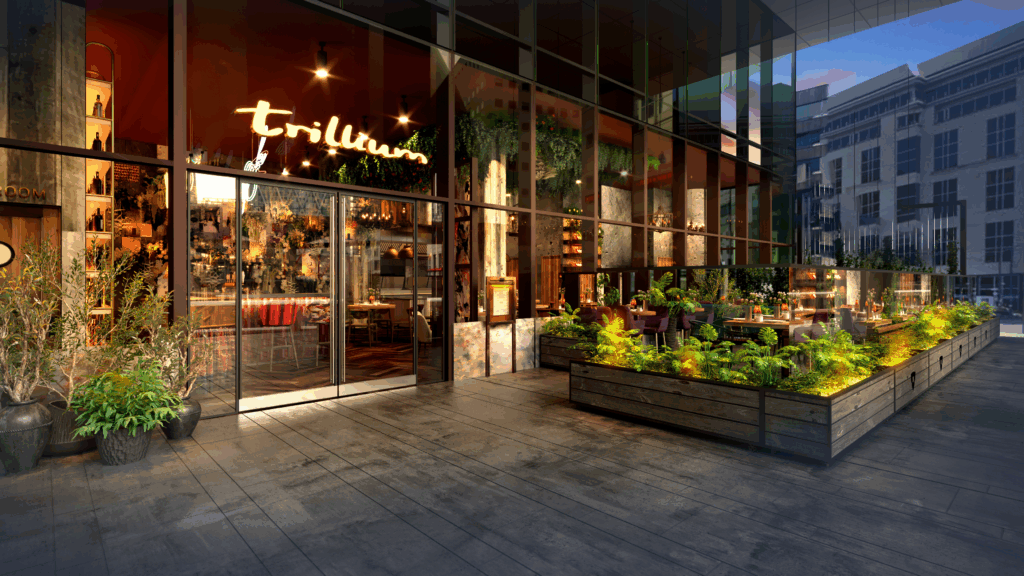 Trillium External View 4 2 Glynn Purnell and Phil Innes reveal opening date for their new Birmingham restaurant, Trillium